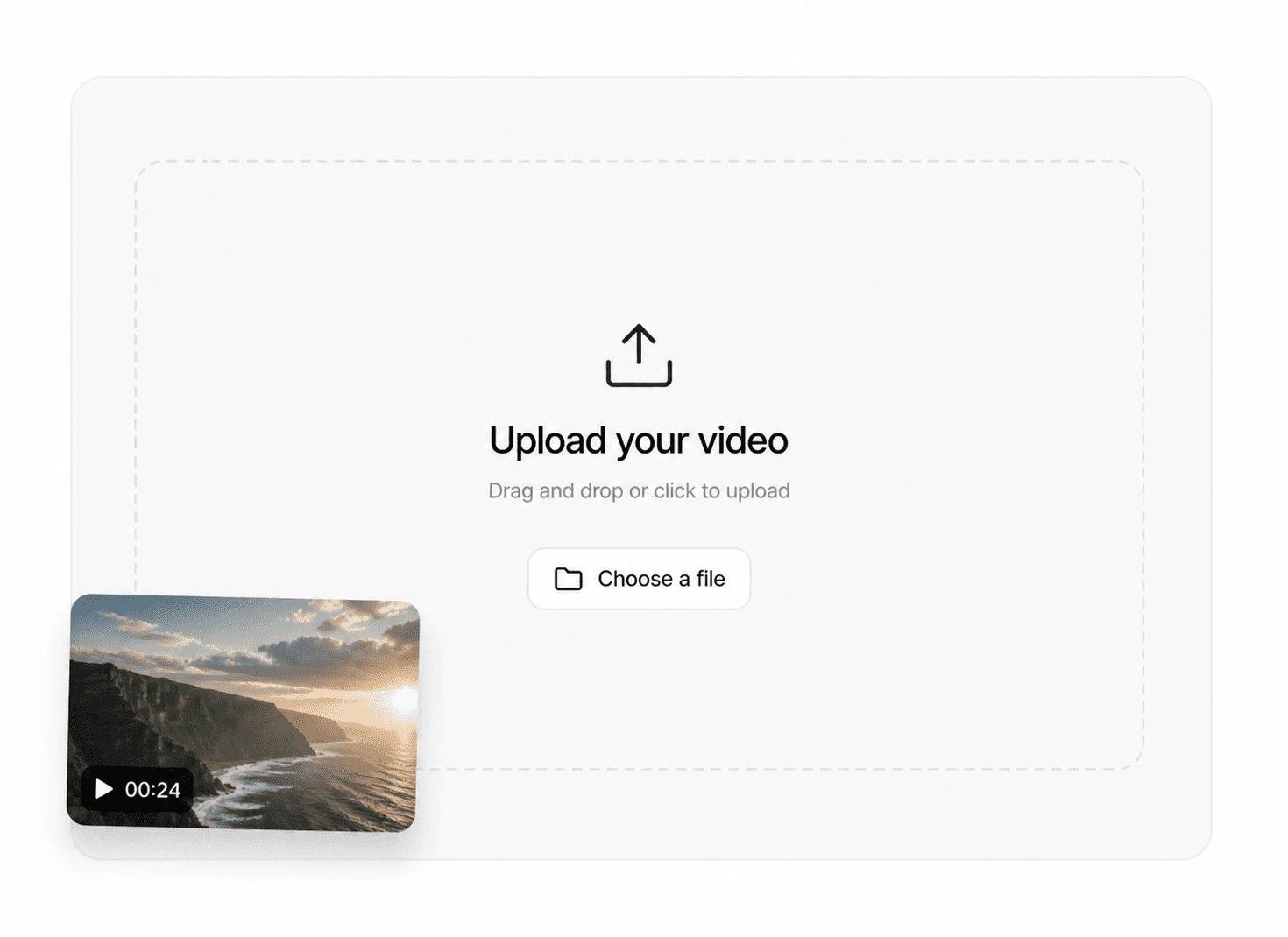 Upload your video